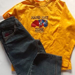 New Boy's Size 6 Raider Jeans and  Lego Wear Shirt Set